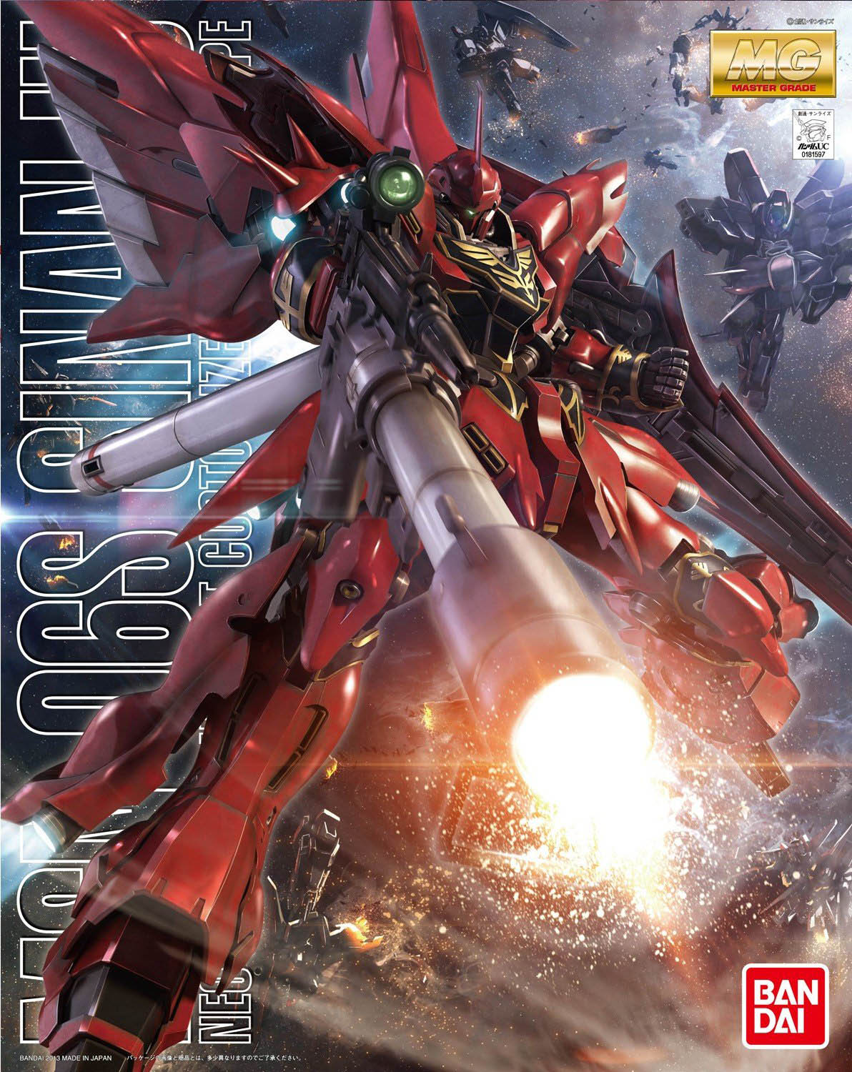 Gundam 1/100 MG MSN-06S Sinanju OVA Animation Color Ver Unicorn Model Kit