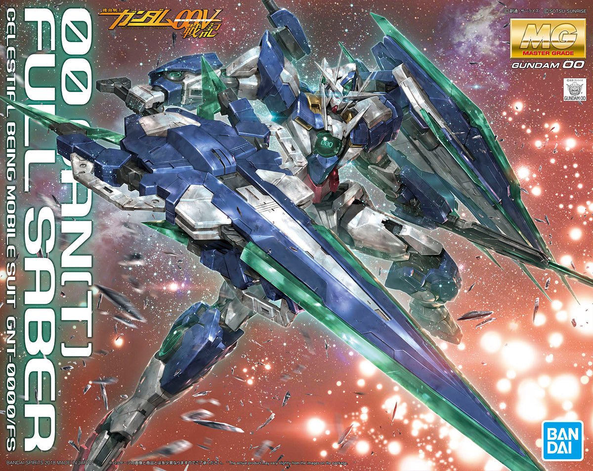 Gundam 1/100 MG 00 OO Battlefield Record GNT-0000/FS 00 Qan[T] (Quanta) Full Saber Model Kit