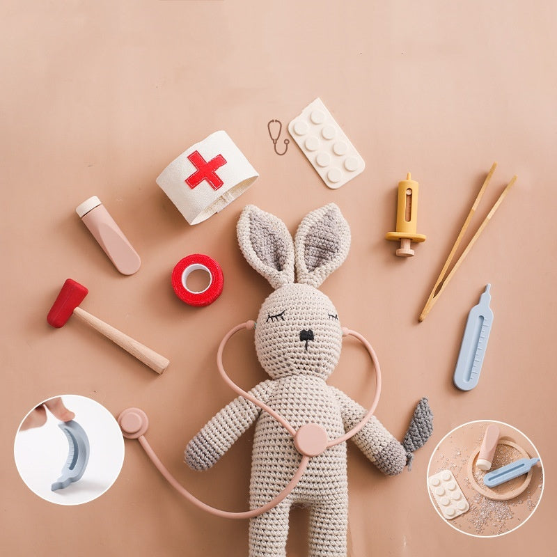 Children's Little Doctor Playhouse Toy Set with Stethoscope