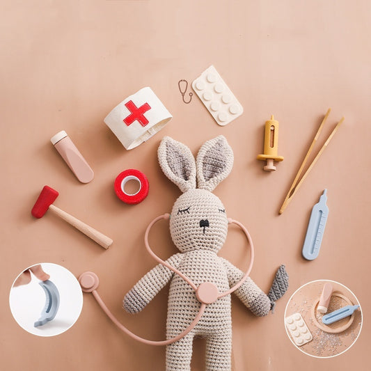 Children's Little Doctor Playhouse Toy Set with Stethoscope
